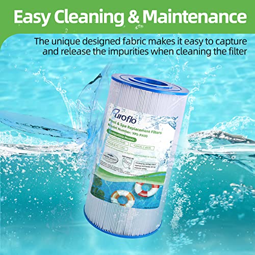 Puroflo Yps-Pa90 Pool Filter Replace For Hayward C900, Cx900Re, Pleatco Pa90, Unicel C-8409, Filbur Fc-1292, Sta-Rite Pxc95, Clearwater Ii Proclean 100, Waterway Pccf-100 Cartridge, 90 Sqft, 1 Pack #TOP4