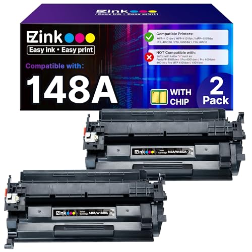 E-Z Ink 148A Toner Cartridge (2-Pack) with Chip for HP 148A