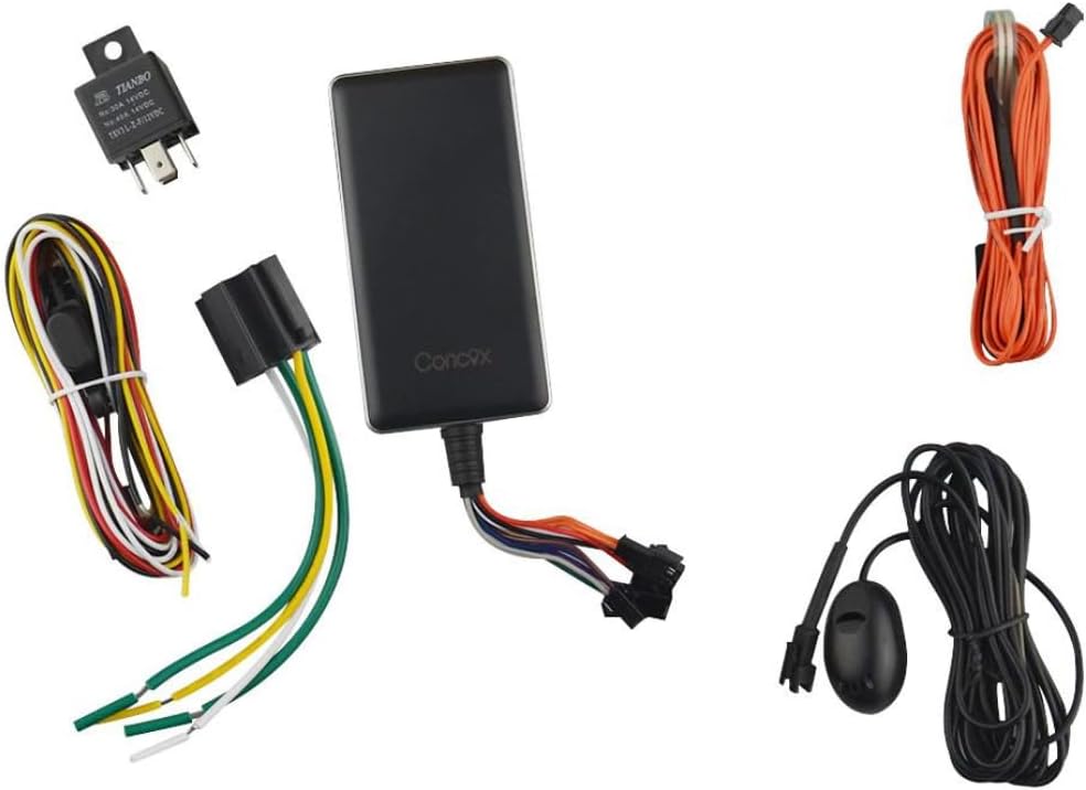 Generic GT06N GPS Tracker and included accessories