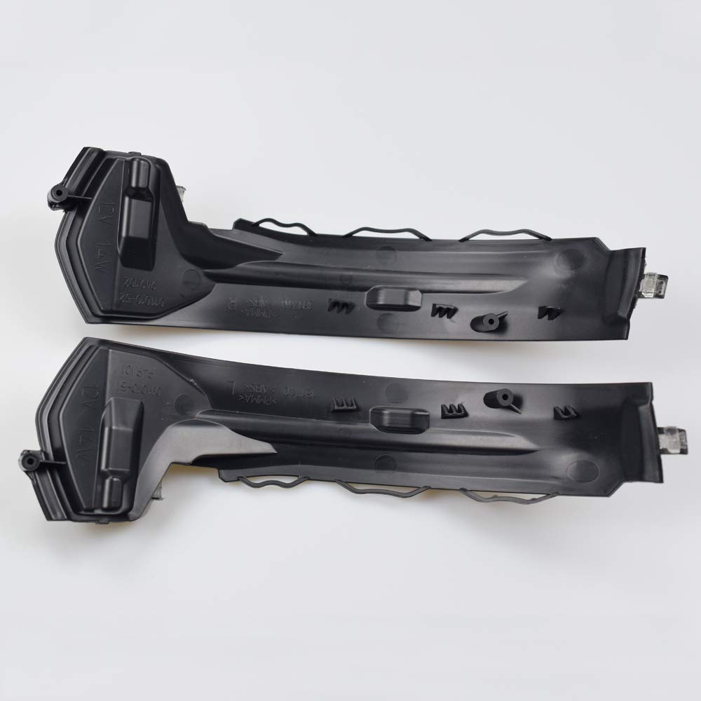 1 Par Luces de giro indicadoras intermitentes dinámicas para A-udi A3 8V S3 RS3 2013-2020 (Transparent)