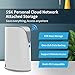 SSK 4TB Personal Cloud Network Attached Storage Support Wireless Remote Access, Home Office NAS Storage with 4T Hard Drive Included for Phone, Tablet, Laptop Auto-Backup, Wired Ethernet Only,No WiFi