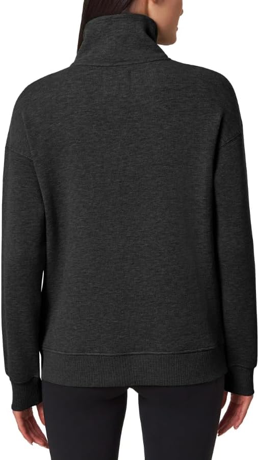 Mondetta Ladies' Fleece Full-Zip Jacket, Black, Small - Image 2