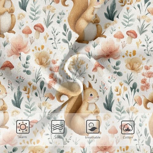 Girls Underwear Soft Cotton Squirrel Kids Panties in Sizes 2/3t, 4t, 5t, 6 and 83