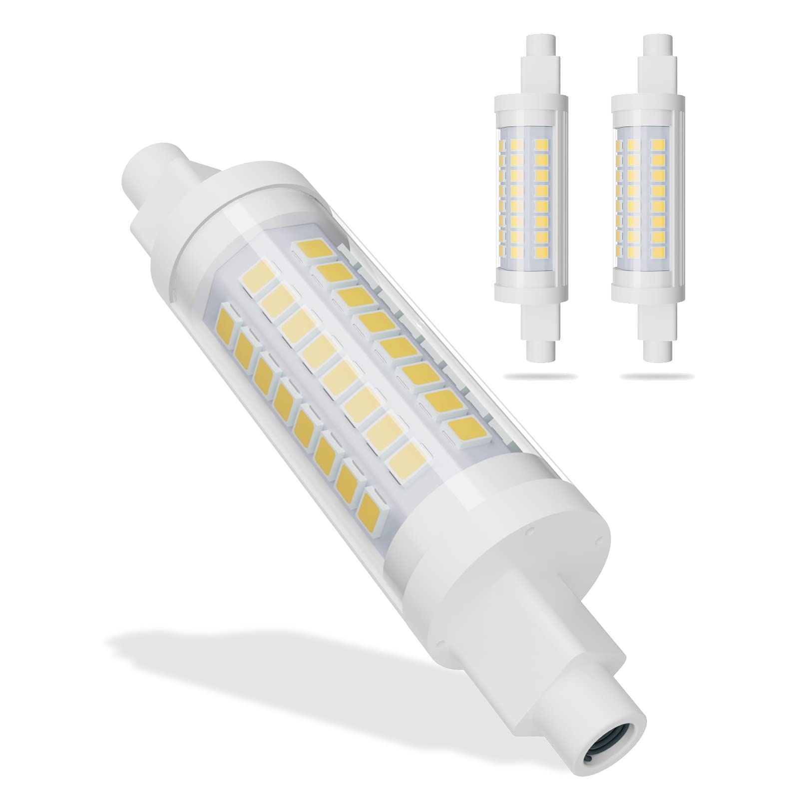 Bvcl Warm White R7s Led 78Mm Hightlight Bulb, 7W R7s Led Lamp Replacement For 70W Halogen Lamps, Non-Dimmable, 700Lm 220V, No Flickering (Color : Size : 2Pcs)