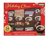 Holiday Cheer Chocolate Coffee Collection Gift Set 4 Pack, M&M's, Snickers, Twix, Dove Flavored Ground Coffee, 8 oz Box