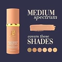 Vista 3 de Base con Espectro Medio Bio Mimic de Forever Bloom; Protección solar con SPF50; para gimnasio, deportes, baile