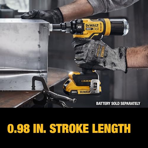 DEWALT 20V MAX XR Cordless Rivet Tool, 3/16", Bare Tool Only (DCF403B) 4 DEWALT 20V MAX XR Cordless Rivet Tool, 3/16", Bare Tool Only (DCF403B) - Image 4