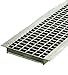 U字溝180mm用グレーチング 普通目 ノンスリップ スチール製 適用荷重 T-2 WU-X 18-519