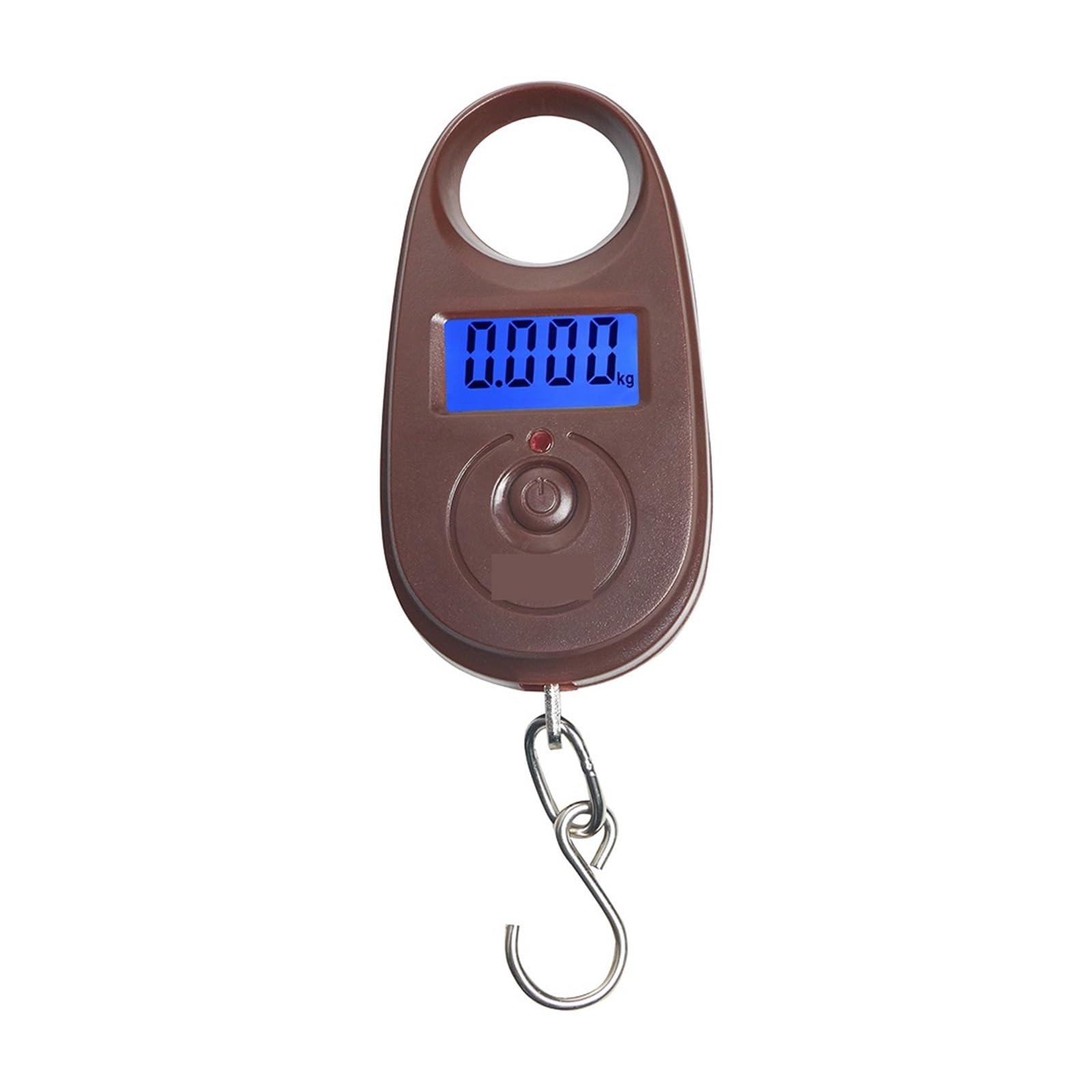 JVDDI Digital Hanging Scale 25Kg 5g Mini Digital Scale Electronic Fishing Weight Pocket Luggage Scales Hanging Hook LCD Weighing Heavy Duty Crane Hook(Brown)