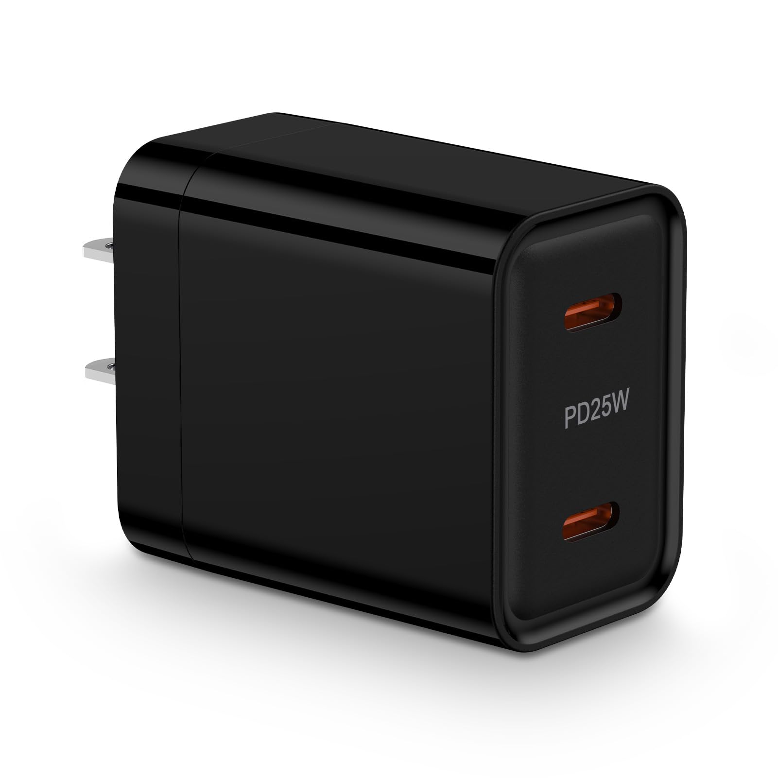 Fast Samsung Charger Block USB C 25W Dual Port Android Charger Type C Phone Wall Plug for Galaxy