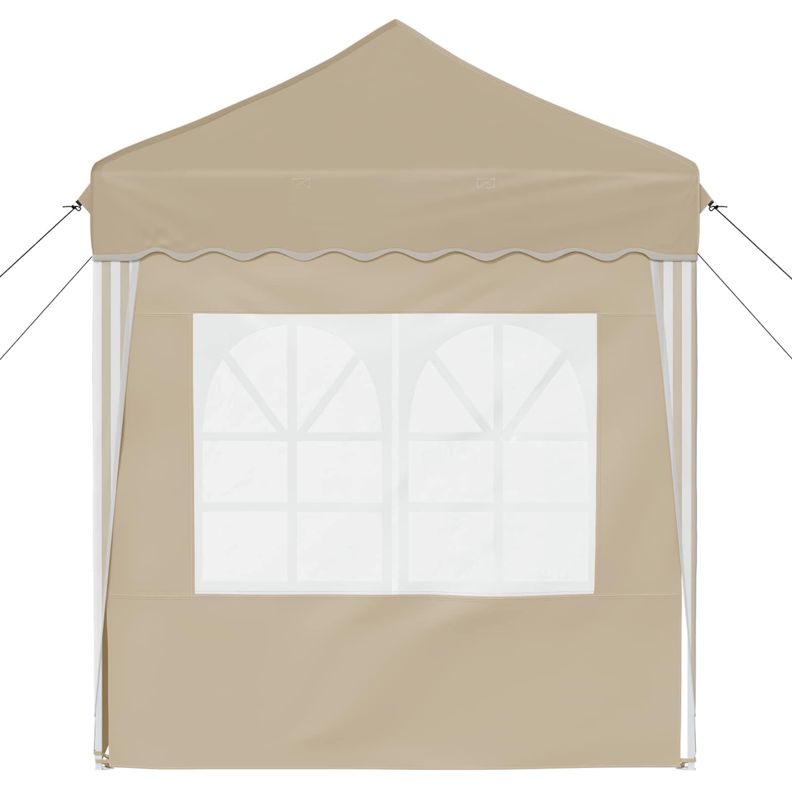 Namiot imprezowy Pop-up z tkaniny Oxford, 195 x 195 x 245 cm, z ochroną przed promieniowaniem UV, odporny na warunki atmosferyczne, stabilna metalowa rama, idealny na imprezę w ogrodzie