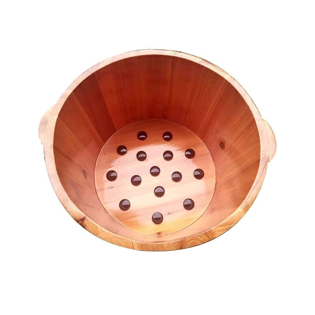 Vaschetta per pediluvio, Vaschetta per pediluvio in Legno, Secchio per Vasca per pediluvio, Massaggio, Spa, Sauna, Ammollo, Pediluvio Secchio in Legno Spa per pediluvi Lavabo per Uso Domestico