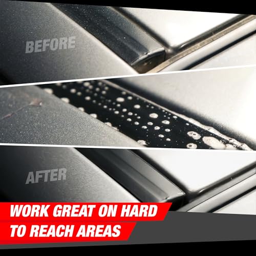 Image of WaveX Heavy Duty Car Exterior Trim Cleaner 1 LTR | Removes Browning Layer from Black Plastic, Stubborn Rust, Hardwater Spots, and buildup from Edges, Cleans Logo and Grills