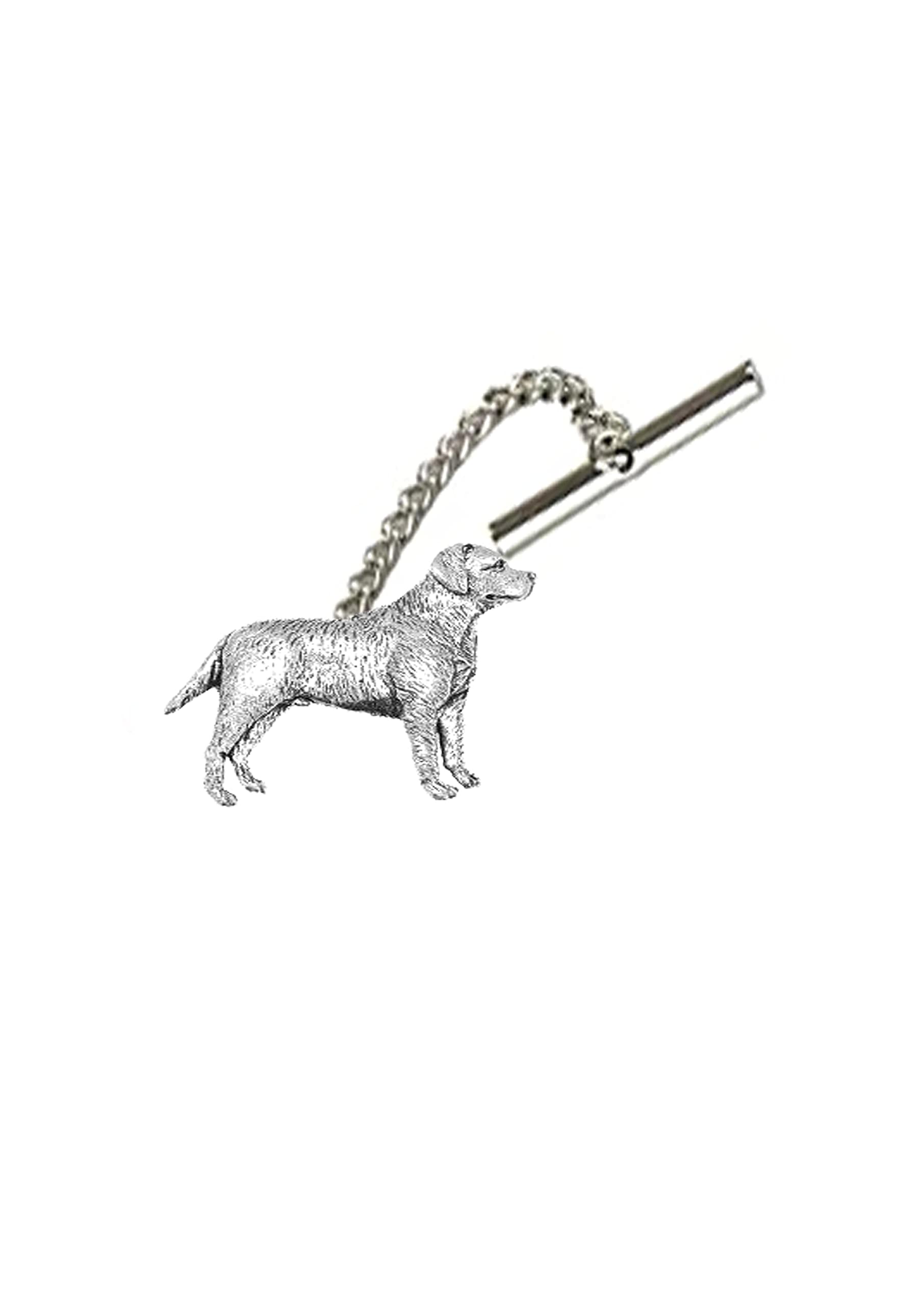 gifts for allpp-d08 Labrador Dog English pewter on a tack Tie Pin & chain lapel gfass