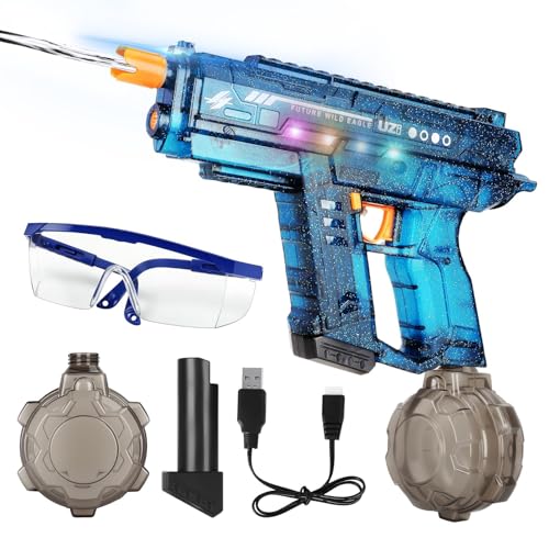 TAVADA Elektrische Wasserpistole für Kinder Erwachsene,Wasserpistole Elektrisch mit Automatische Wasseraufnahme,7-7-10m ...