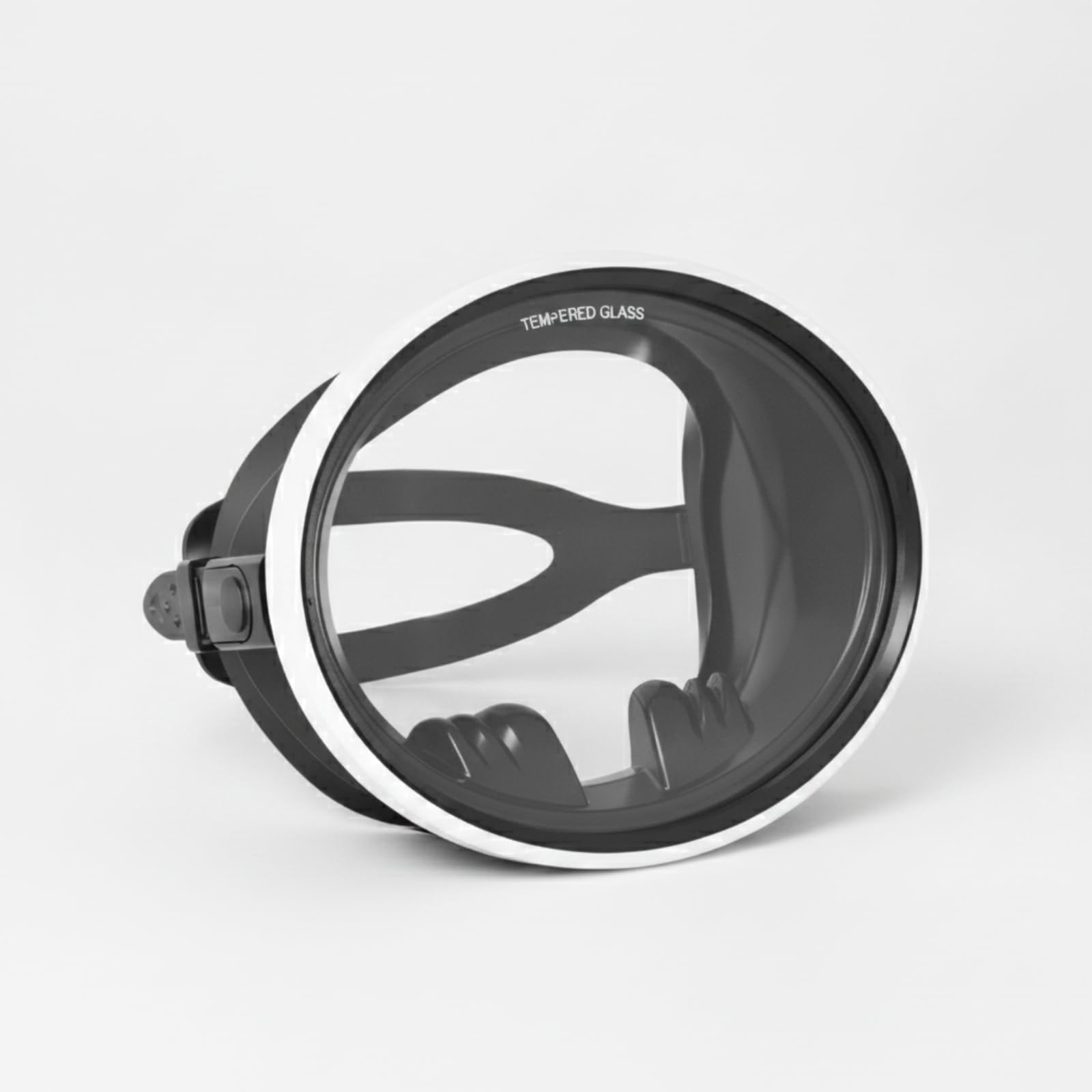 Gafas de Natación de Silicona Máscara Visor con Correa Ajustable y Hebillas Laterales para Ajuste Personalizado y Estanqueidad Estable , Negro Y Azul