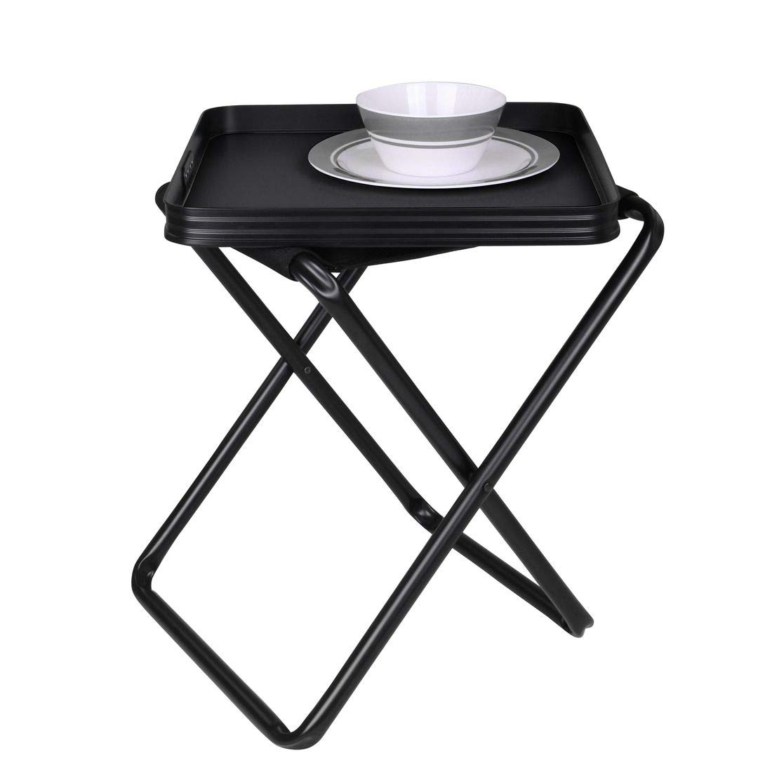 your GEAR Tavolino 3D Campinghocker mit Abnehmbarer Tischplatte, Aluminium Klapphocker, Beistelltisch, Hocker, Quick Dry Mesh Polsterung, Leicht, Tragbar, Garten, Caravan