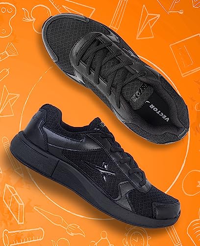 Image of Vector X School Shoes for Boys (Black)