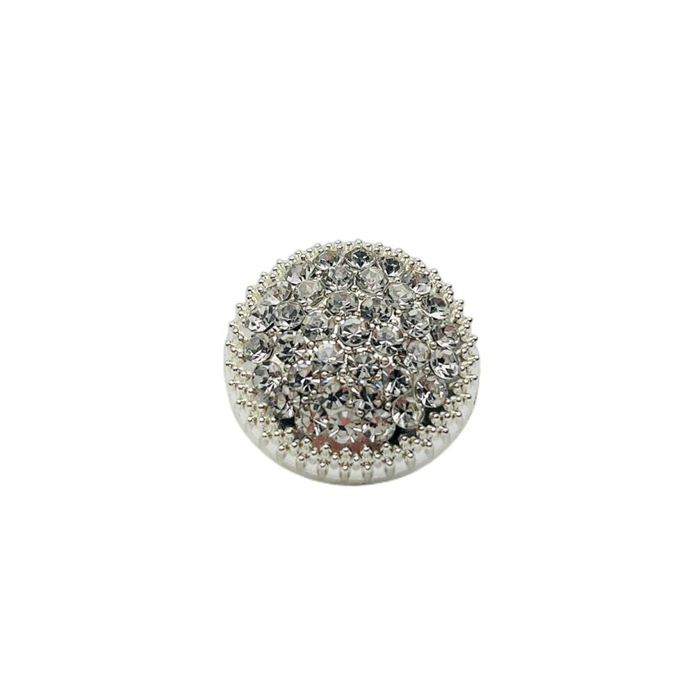 10PCS Round Metal Rhinestone Buttons for Clothing DIY Sewing Accessories Wedding Decaration Wholesale Luxury Fashion Decor Button — image 1