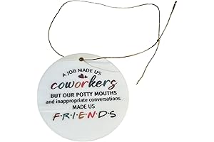 A Job Made Us Coworkers, Laughter Made Us Friends Christmas Ornament