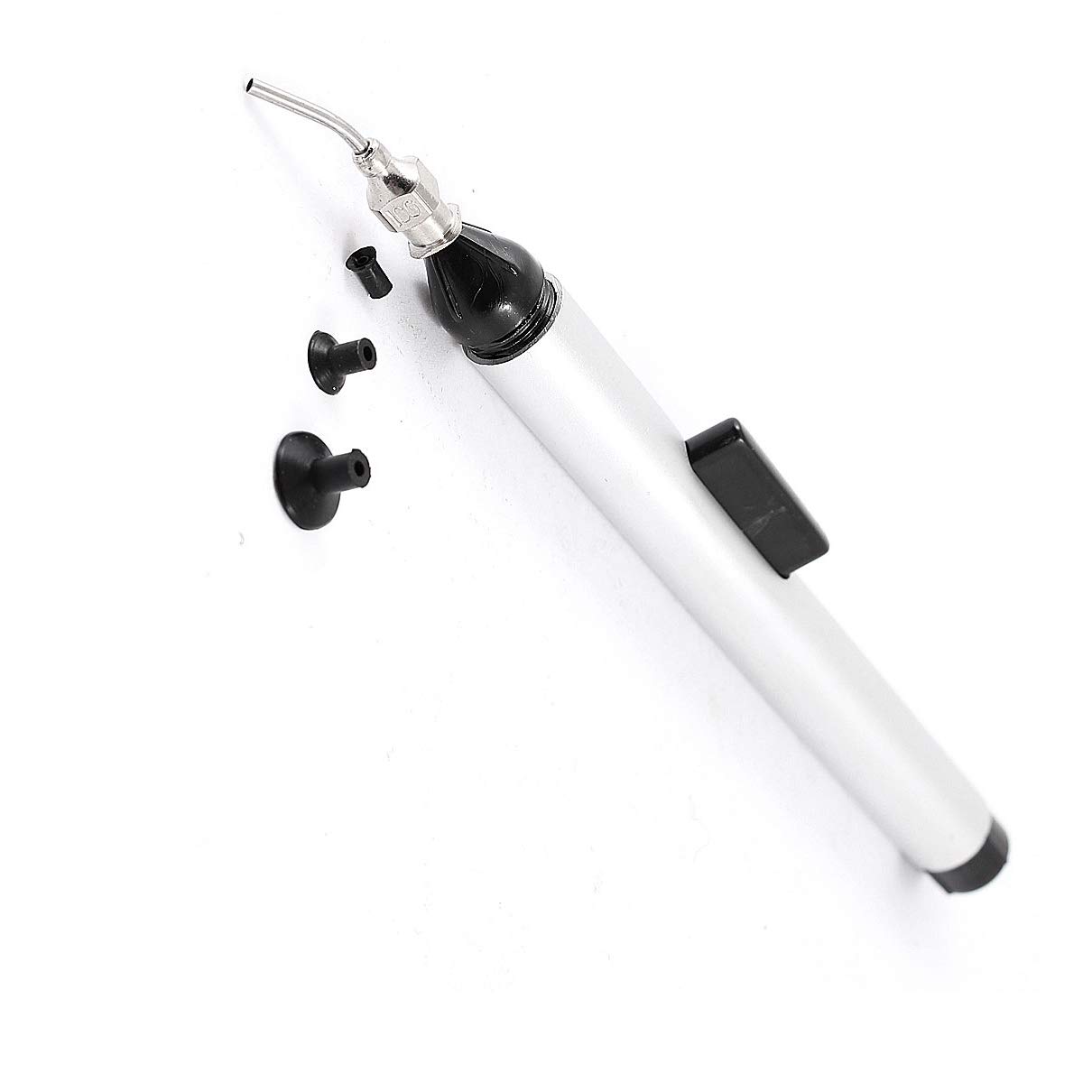 Aexit Aluminium Shell Solder Remover Desolder Pump Sucker Tool Silver Tone (356359f221db9a4bdfb05516aeea19ec)