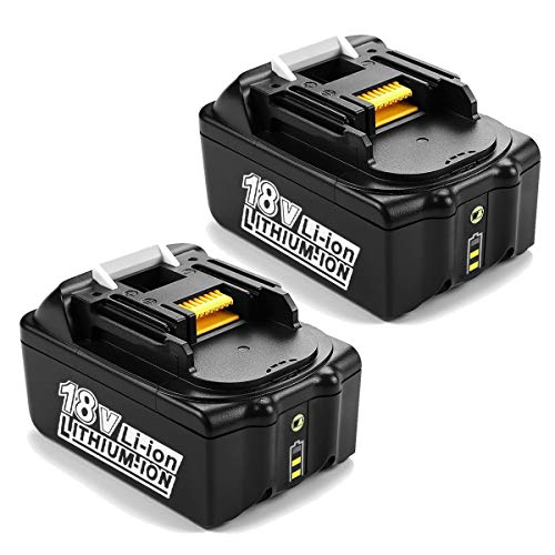 [2 PCS] POWER-XWT 18V 5.0Ah Batería para Makita BL1850 BL1815 194205-3 194309-1 BL1840 BL1830 Batería de reemplazo
