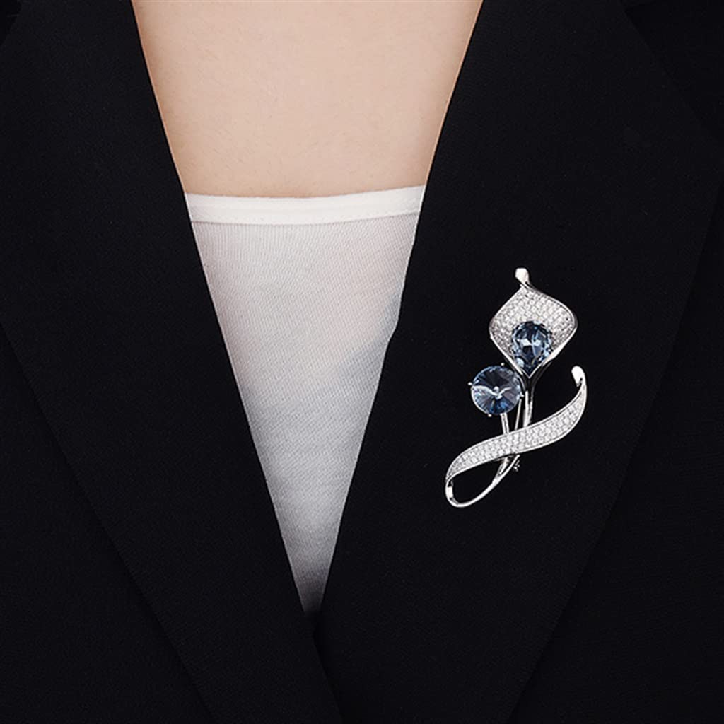 Calla-Lilien-Brosche, Anzugnadel, Mantel, Kleid, Schal, perfekt für alle Arten von Party-Dekorationszubehör