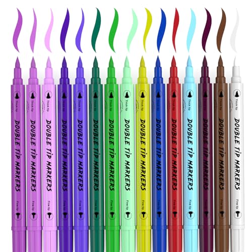 Temporary-Tattoo-Markers-for-Skin-15-Body-Markers-56-Large-Tattoo-Stencils-2-sheets-Glow-Stickers-for-Kids-and-Adults-Dual-End-Tattoo-Pens-with-Bold-and-Fine-Lines-safty-inkZYH2310001KIT