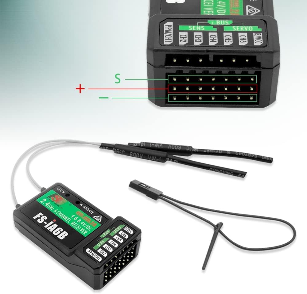2,4 GHz Funksender Empfänger Fernbedienung, Flysky FS I6S AFHDS 2A 10 K Sender + IA6B Empfängersystem für RC Rennwagen Hubschrauber Spielzeug Flugzeug Multirotoren, Drohnen Quadcopter