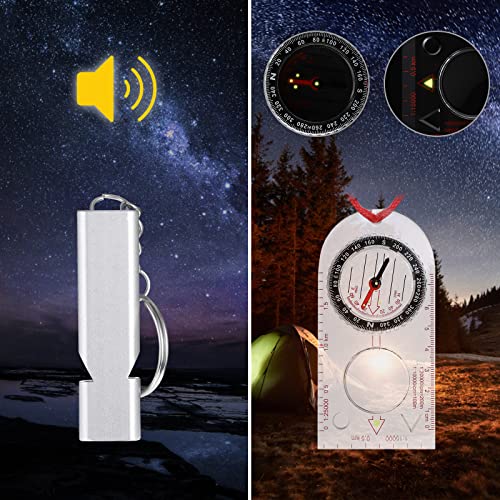 Orientation Compass, Hiking Navigation Compass, Portable Compass for Survival Mountaineering, Outdoor Activities and Map Reading with Cord, Multifunctional Explorer Compass - Image 5