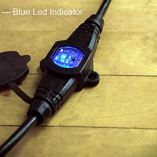 Yodotek 50Ft 12 Gauge Indoor/Outdoor Power Extension Cord,Multiple Evenly-Spaced Plug Eleven Outlet,Cord Splitter,Ideal For Landscaping Light,Stage Backlines,Holiday,Party And Christmas Decoration #TOP5