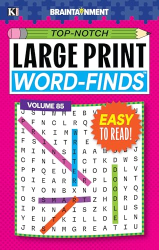 Top Notch Large Print Word-Finds Word Search Puzzle Book