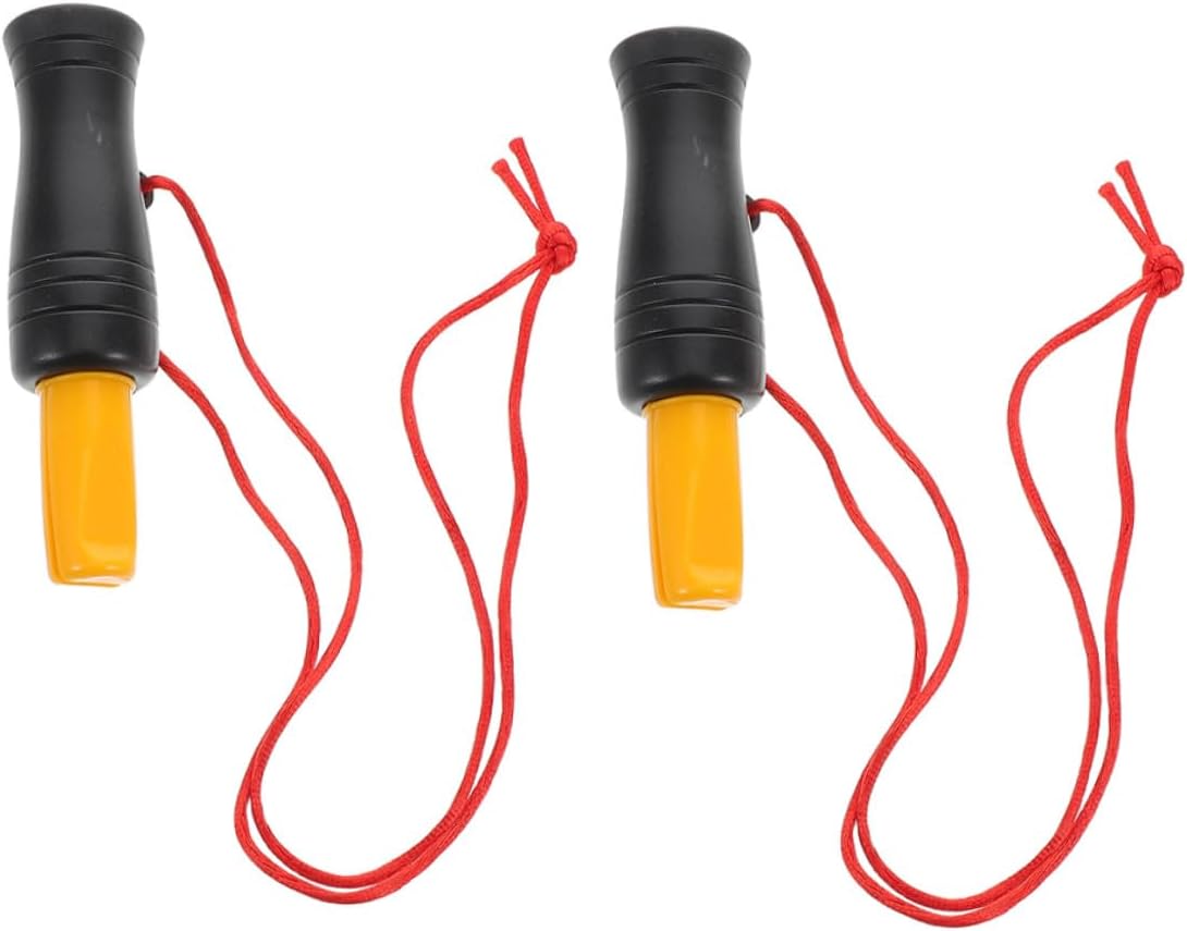 Luxshiny 2pcs Duck Mouth Whistle Set, Plastic Bird Call Whistles with Realistic Mallard Sound for Waterfowl Hunting and Outdoor Bird Watching Accessories
