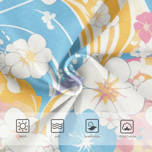 KLL Flower Pink Yellow Toddler Boy Cotton Briefs Underwear Breathable Children Panties3