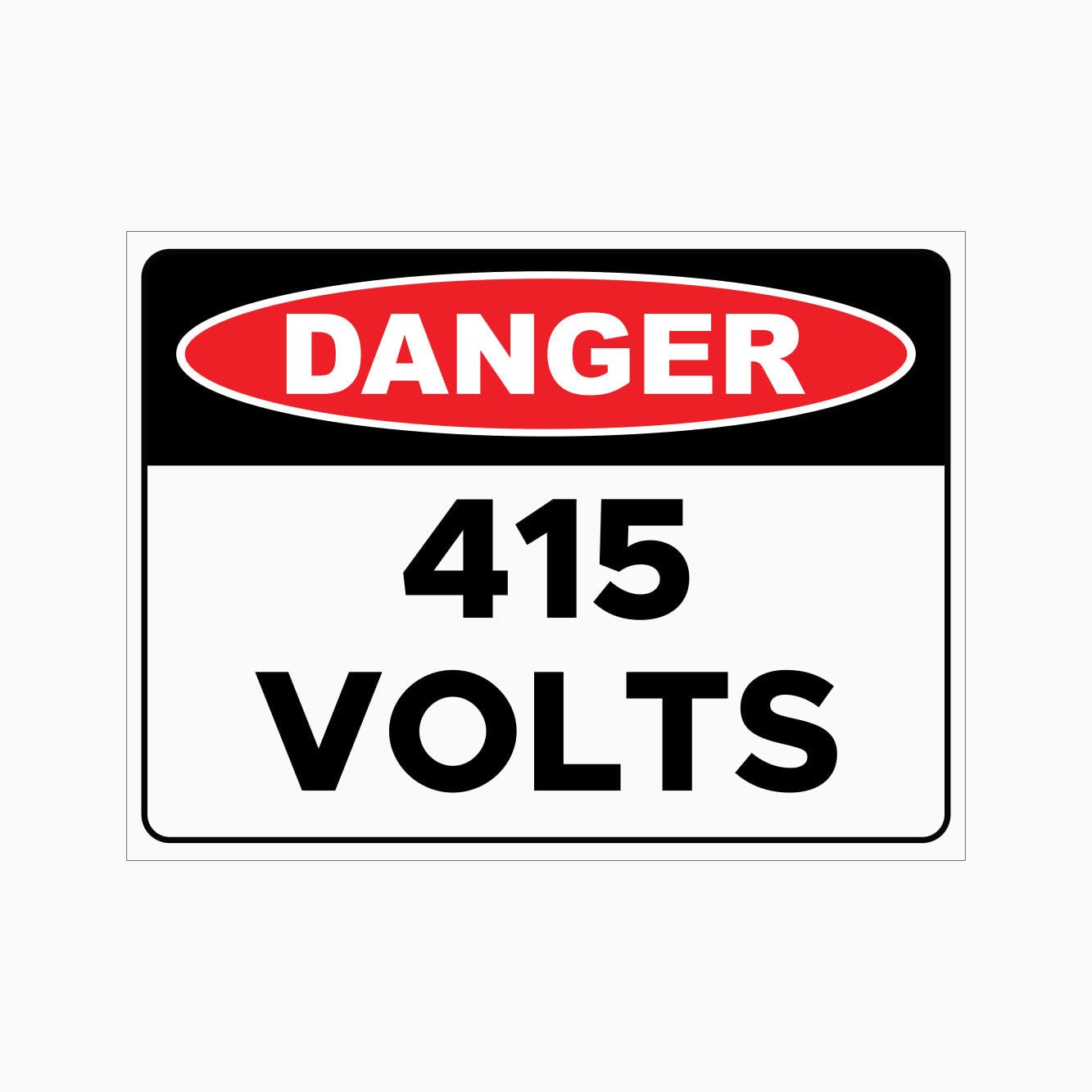 415 VOLTS Sign Metal Tin Sign 8 x 12 inch for Industrial & Commercial Series