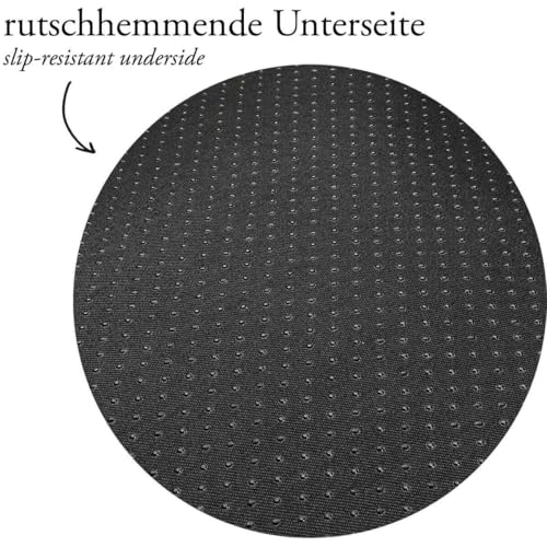 HUNTER Hundematte VERMONT, komfortabel & gepolstert, erhöhter Rand, rutschhemmende Unterseite, universell einsetzbar, pflegeleicht, waschbar, Farbe: schwarz, Größe: S