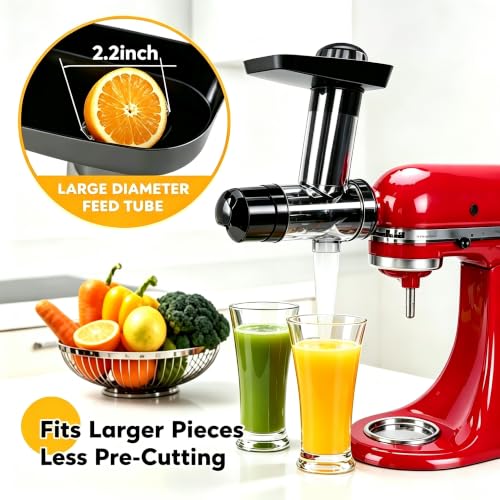 Fedowal Juicer Attachment for Kitchen aid Stand Mixers, Large Feed Chute - image 4