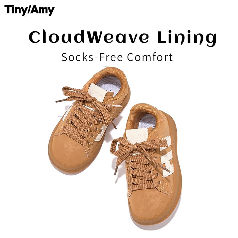 Kids Retro Sneakers for Boys and Girls – Classic Lace-Up Casual Shoes with H Letter Stripe – Durable Non-Slip Rubber Sole – Everyday School and Streetwear Shoes4