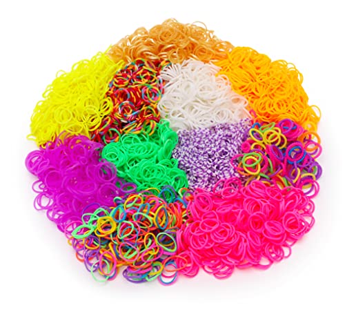 Toyland® 3000 Mixed Loom Band Refills - Assorted Designs - Creative Toys, Multi-colored, Medium - Image 2
