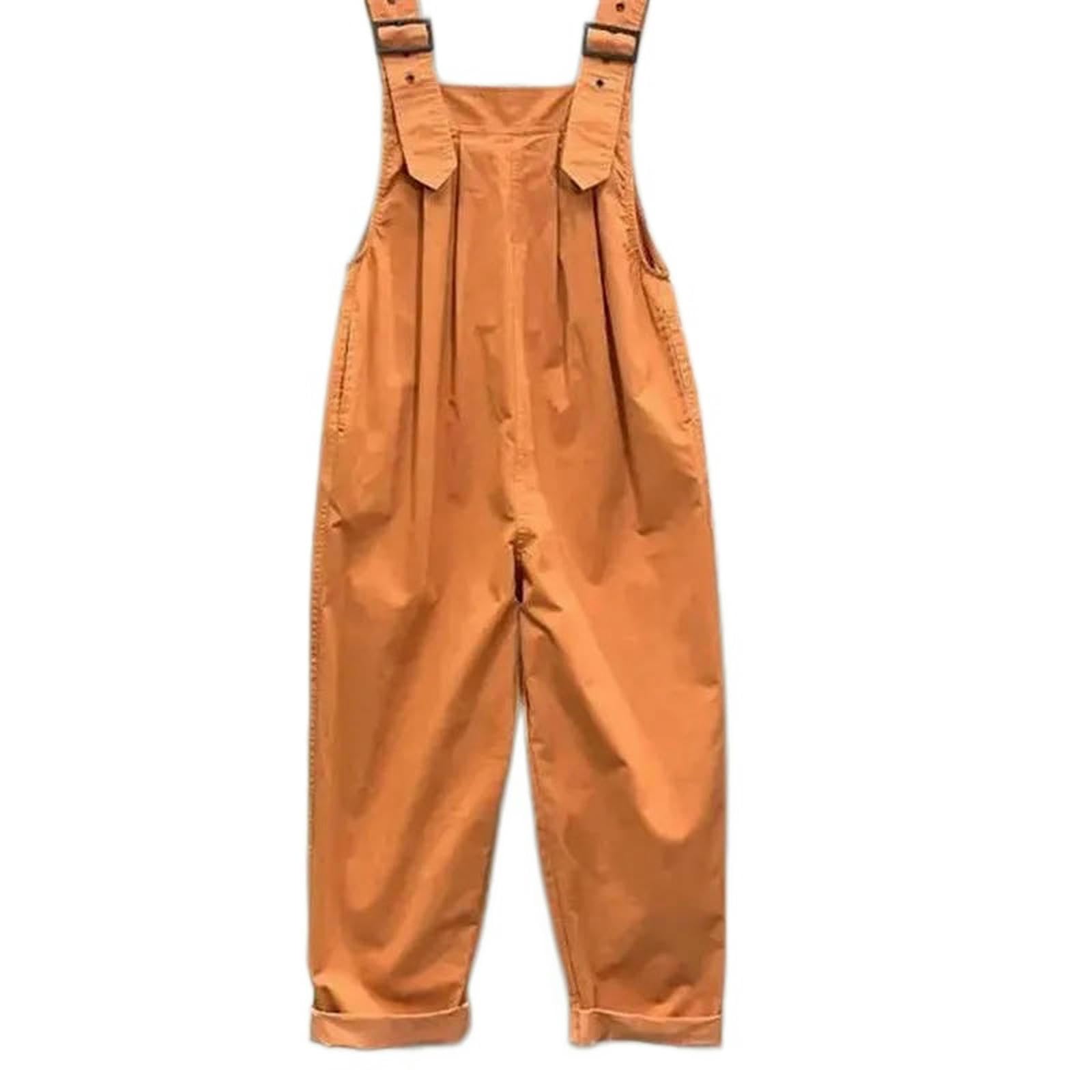 Mono De Verano Mono Informal Holgado Sin Mangas De Color Liso Para Mujer