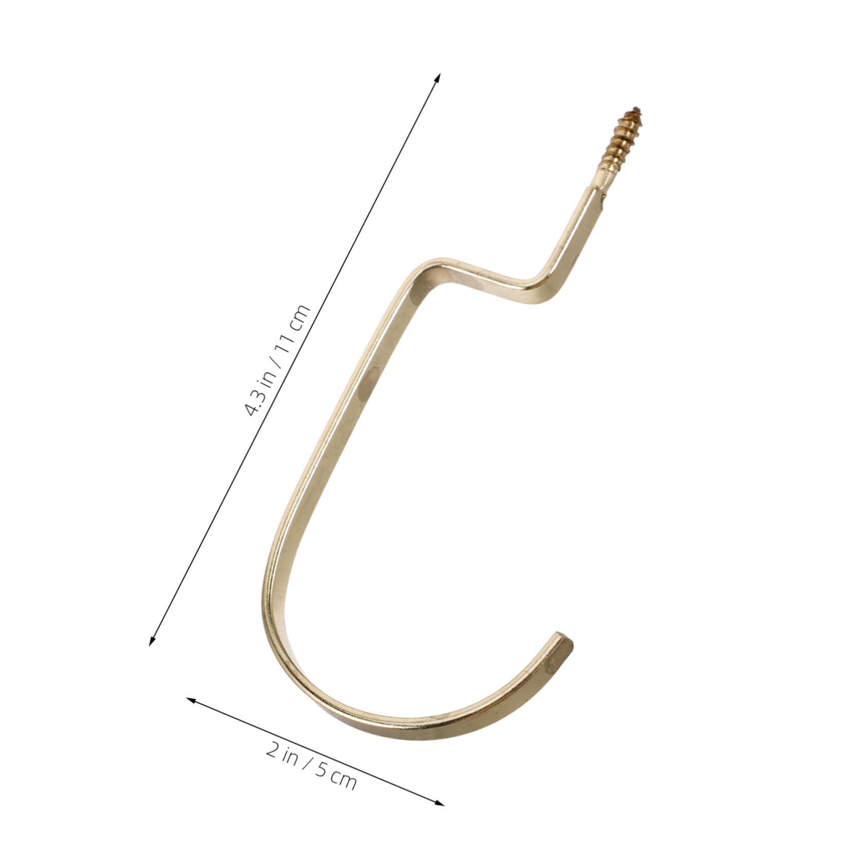 Cabilock Heavy Duty Hanger Hooks for Shirts 20 Pack Flat Metal Hooks Universal Fit for Clothing Racks Long-Lasting