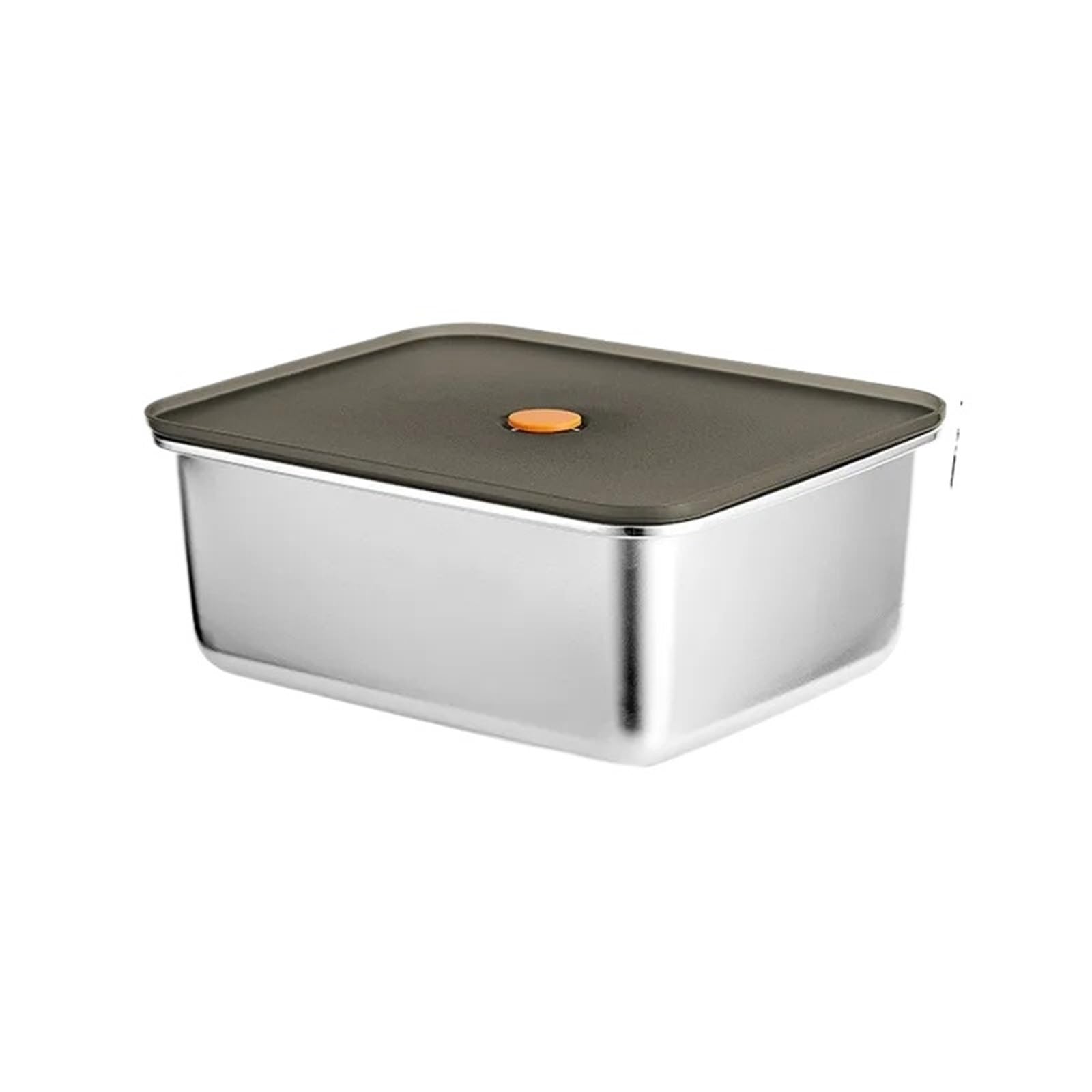 Frischhaltedosen aus Edelstahl Tragbare Bento-Box for Lebensmittel und Obst aus Edelstahl mit Deckel, Snackbehälter, auslaufsichere Aufbewahrungsbox for Frischhaltezwecke(2900ML)