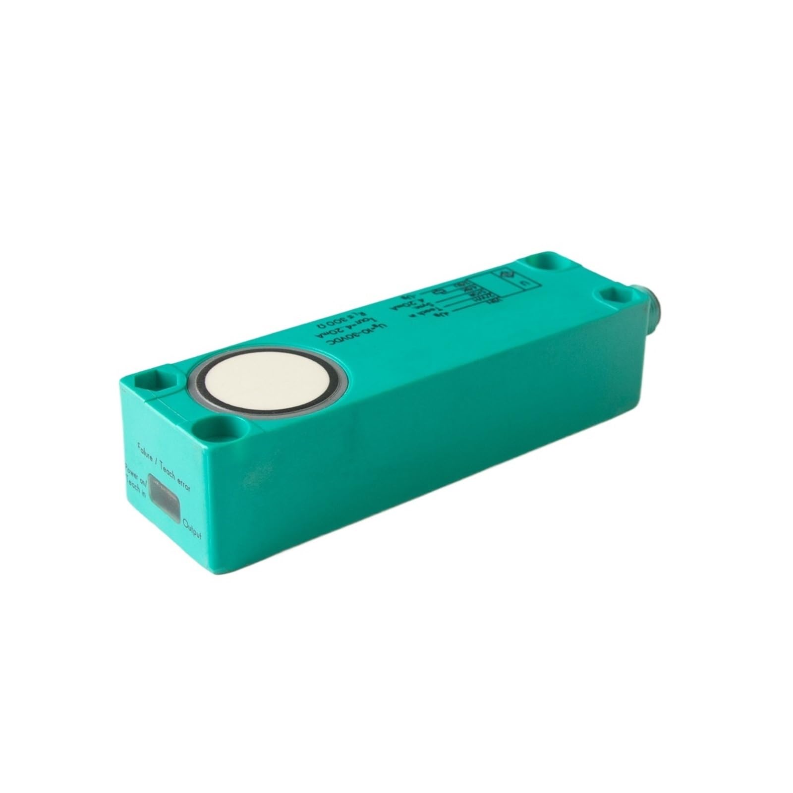 JJKKOZVQF Detection sensor Square NPN PNP Analog Ultrasonic Sensor Sn:50-500mm 10-30V 0-10v 4-20mA Switch Sensor(B1ue)