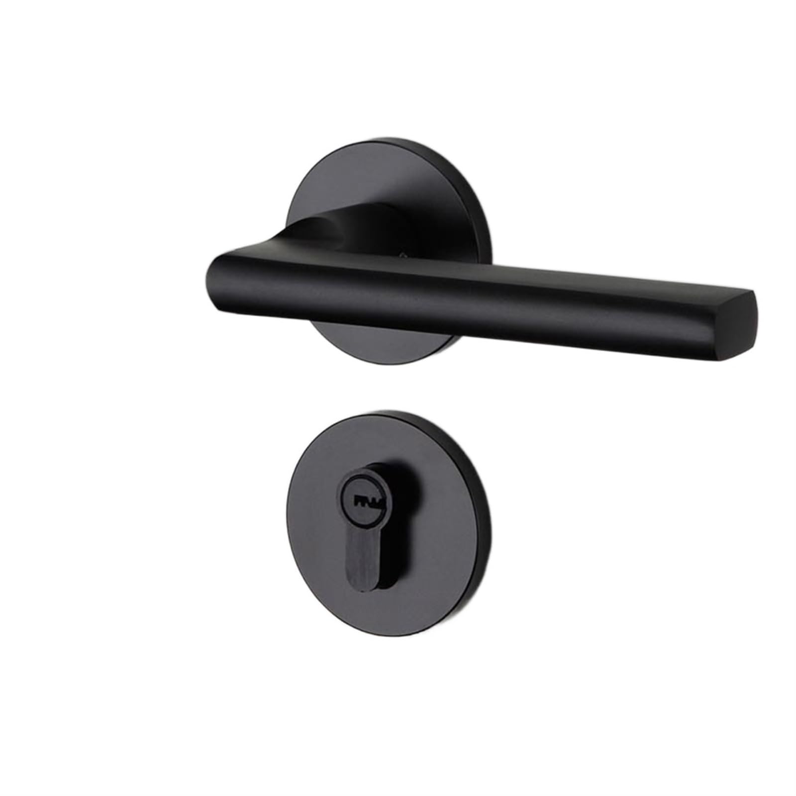 Lgoijhdvz 5 Aluminium Mechanische Lock Continental Indoor Minimalistische Interieur Deurklink Slot Beveiliging Cilinder Mute Deurslot(5)