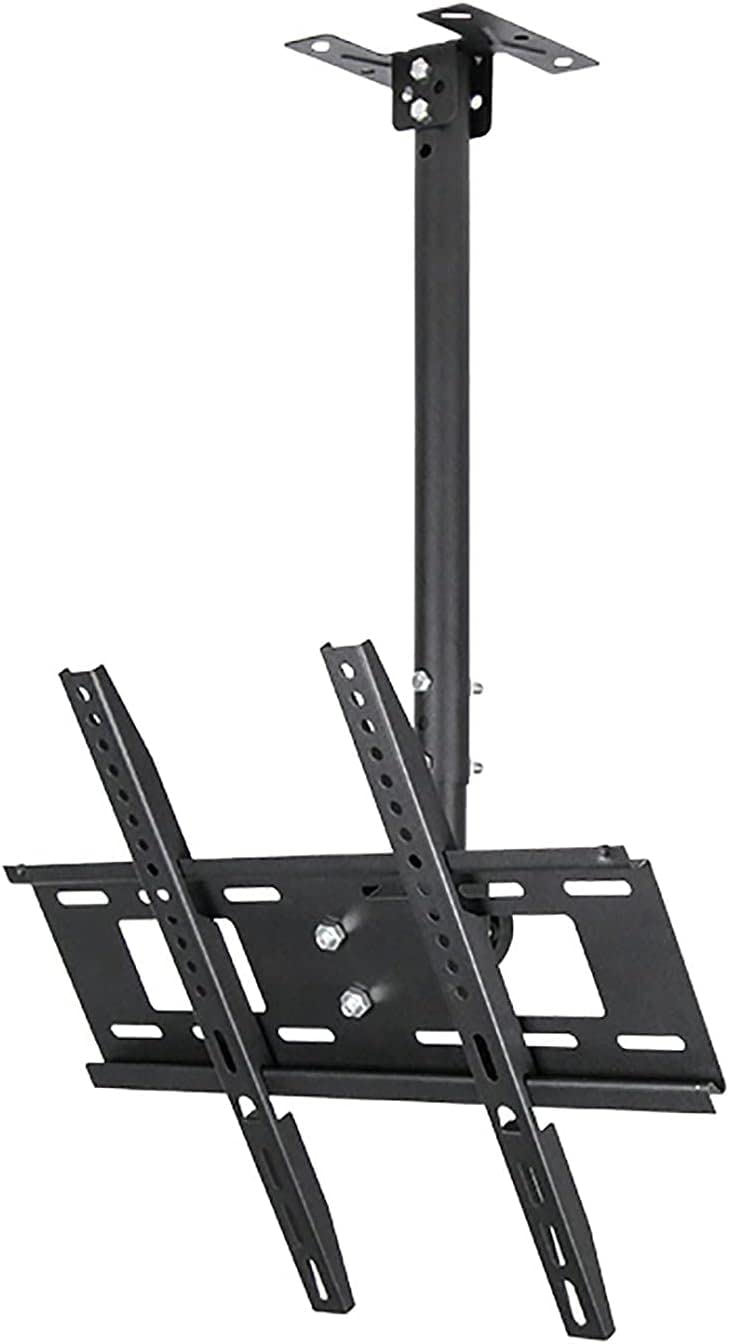 HPTHLY Tv Wall Mount Ceiling Tv Mount Adjustable Wall Ceiling Tv Bracket Telescopic Height Adjustment For 26-60 Inch Flat And Curved Tvs Up To 60Kg Tv Mount Tv,1.52M