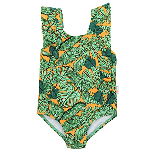 Image of SwimZip Girls' Ruffle One-Piece Swimsuit with UPF 50+ Sun Protection