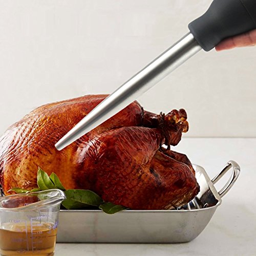 Stainless Steel Turkey Baster Syringe Rubber Bulb Manual Pump Injector With Needle And Cleaning Brush #TOP5