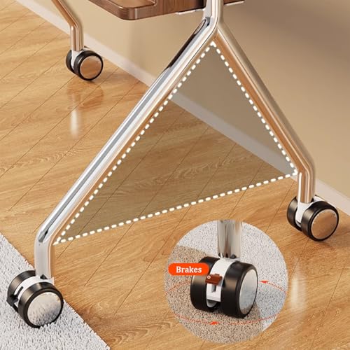 Soporte móvil para TV de 40-75 pulgadas con ruedas y estante miniatura 5