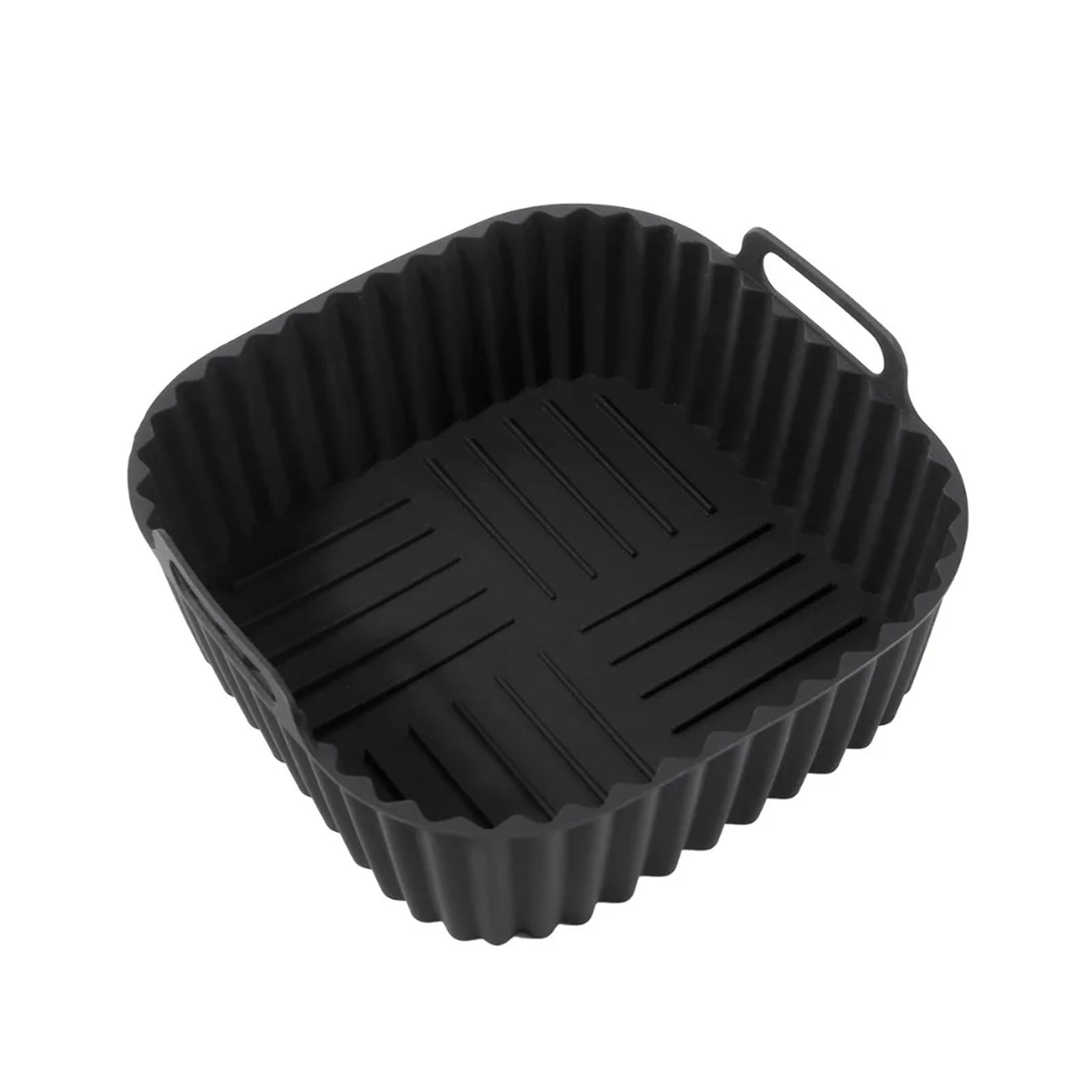 Tapis friteuse à air carré silicone réutilisable et antiadhésif pour cuve 4-7L | Lot de 2