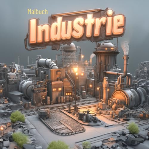 Industrie Malbuch ? 46 beeindruckende Motive aus der Welt der Industrie | von mediamake.de: Entspannender Ausmalspass fuer Kinde
